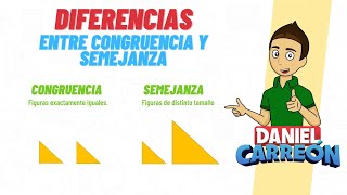 DIFERENCIA ENTRE CONGRUENCIA Y SEMEJANZA Super facil  Para principiantes [upl. by Divaj]