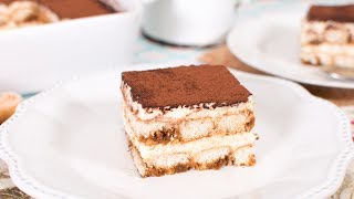 Cómo Hacer TIRAMISÚ CASERO Fácil y con un SABOR INCREÍBLE  Postres sin Horno [upl. by Niwdla]