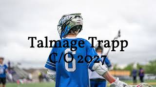 Talmage Trapp springsummer freshman highlights CO 2027 [upl. by Natloz]