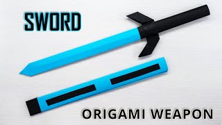 How to Make a PAPER SWORD  Easy Origami Tutorial for a Stunning Paper Sword [upl. by Estella277]