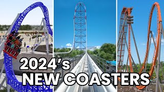 Ranking our Most Anticipated New for 2024 Roller Coasters Around the World [upl. by Flanigan]