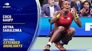 Coco Gauff vs Aryna Sabalenka Extended Highlights  2023 US Open Final [upl. by Katee628]