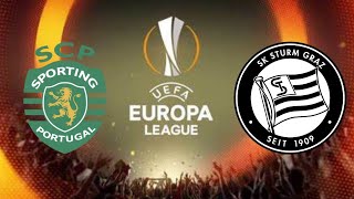 SPORTING CP VS STURM GRAZ EM DIRETO LIGA EUROPA [upl. by Cyna]