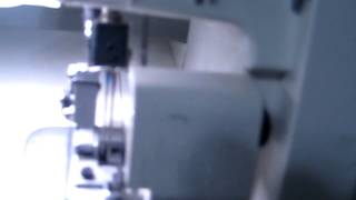 My White Speedlock 299D Serger Machine Shown Working [upl. by Ecneret]