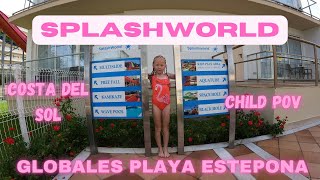 CHILDREN SPLASH AREA  SPLASHWORLD  GLOBALES PLAYA ESTEPONA  COSTA DEL SOL [upl. by Riobard806]