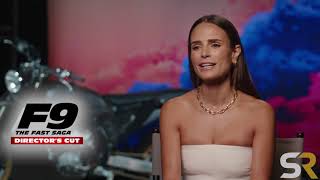 Jordana Brewster Interview F9 [upl. by Anihpesoj]