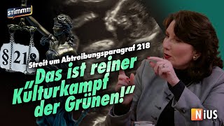 Anwältin gegen AbtreibungsLegalisierung  Annette Heinisch bei Stimmt Der NachrichtenTalk [upl. by Adnolor]