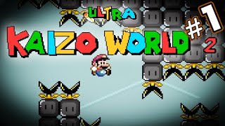 Ultra Kaizo World 2  This Hack is TOUGH Part 1 [upl. by Gazo]