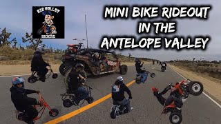 Mini Bike Rideout In The Antelope Valley [upl. by Nawotna]