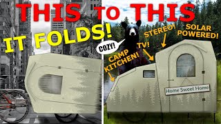 Folding eBike Camper Build Part 1  Design amp Main Build  Off Grid Foamie Camper [upl. by Yran]