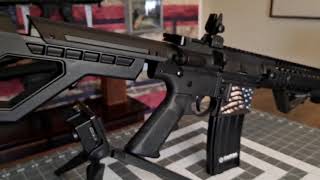 DPMS PANTHER ARMS SBR CO2 FULL AUTO bb gun CLOSE UP [upl. by Finley]