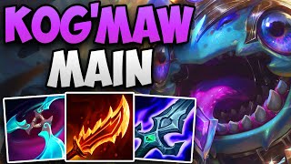 CHALLENGER KOGMAW MAIN INCREDIBLE SOLO CARRY  CHALLENGER KOGMAW ADC GAMEPLAY  Patch 1419 S14 [upl. by Aikemit]