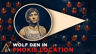 How to Find Wolf Den in Phokis Cultist Clue Location  Assassins Creed Odyssey [upl. by Dnomyaw]