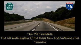 Interstate 76 the PA Turnpike  from Breezewood to the eastern end of the abandoned 1940s ROW [upl. by Drofnas]