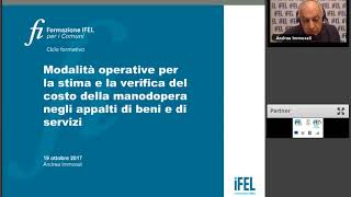 19102017  Modalità operative per la stima e la verifica del costo della manodopera negli appalti [upl. by Eatnahc]