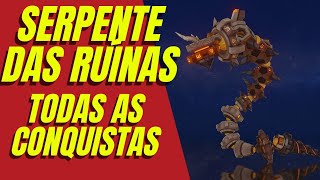 SERPENTE DAS RUÍNAS  TODAS AS CONQUISTAS  GENSHIN IMPACT [upl. by Quartas]