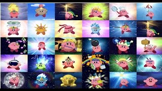 Todas las transformaciones y ataques de Kirby [upl. by Alic]