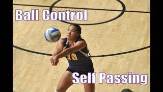 Volleyball Solo Drills Passing [upl. by Eislrahc651]