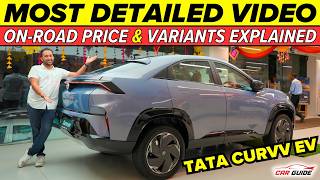 Tata Curvv EV Detailed Walkaround  On Road Price  Delivery  Variants Explained  Drive Review 🔥 [upl. by Tteraj688]