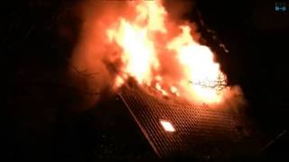 Grote brand stolpboerderij Schoorl [upl. by Dlonyar]