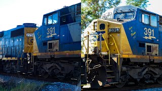 CSXT 391 Trails On M441 Through Valrico Florida [upl. by Aidroc]