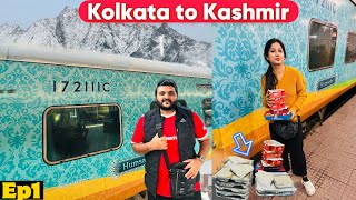 Train Journey to Kashmir  Kolkata to Kashmir Humsafar Express Journey  IRCTC Pantry food Review [upl. by Odranar]