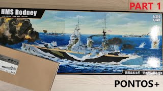 HMS Rodney 1200 TrumpeterPontos [upl. by Rihana]