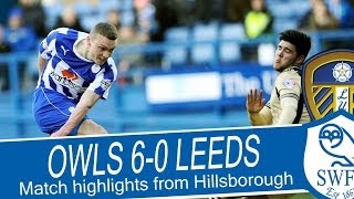 HIGHLIGHTS  Sheffield Wednesday 6 Leeds United 0  Championship 201314 [upl. by Sebastian]