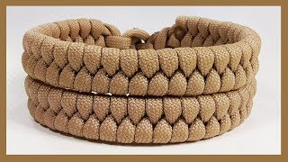 Paracord Bracelet Tutorial quotDouble Fishtailquot Bracelet Design Without Buckle [upl. by Aenel]