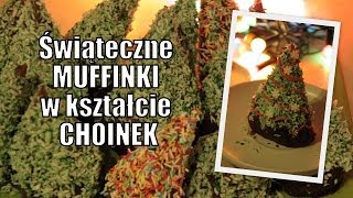 Muffinkowe choinki czyli babeczki w kształcie choinek  IDEALNE NA ŚWIĘTA [upl. by Celik]