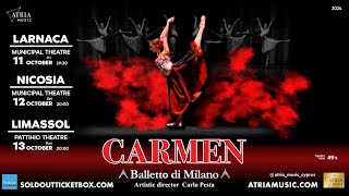 The legendary ballet CARMEN performed by Balletto di Milano for the first time in Cyprus in October [upl. by Audres652]