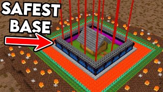 What is the Safest Base Possible in Minecraft [upl. by Azilanna]