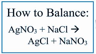 AgNO3  NaCl  AgCl  NaNO3 Silver Nitrate and Sodium Chloride [upl. by Vilberg]