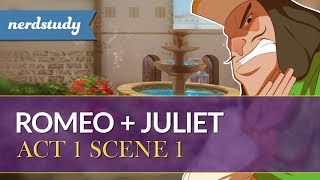 Romeo and Juliet Summary Act 1 Scene 1  Nerdstudy [upl. by Nyahs]