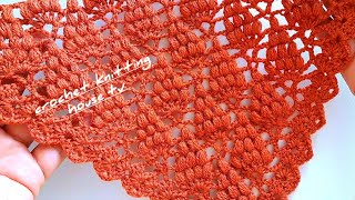 magnifique👌châle originale vous allez laimer étape par étapechâle au crochet pour débutants [upl. by Porte958]