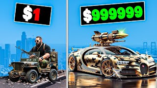 1 to 1000000 ARMY Car in GTA 5 [upl. by Devol]