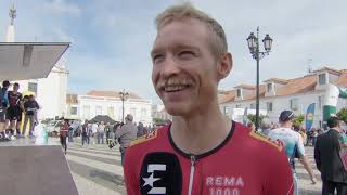 Magnus Cort  Interview at the start  Stage 3  Volta ao Algarve em Bicicleta 2024 [upl. by Nahoj]