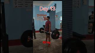 80 kg 75 heart challenge Day 13 body weight 60 kilo deadlift 80 kg [upl. by Shanly167]