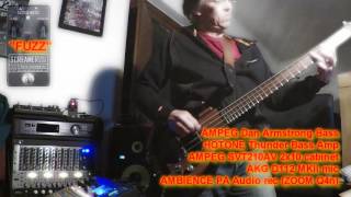 AMPEG Dan Armstrong Bass and CUSACK SCREAMER BASS FUZZ [upl. by Alit]