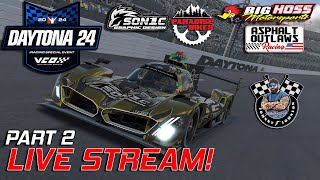 iRacing DAYTONA 24  BMW LMDH  PART 2 [upl. by Ayalahs]