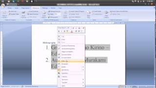 Tutoriale Video Microsoft Office  Adaugare bibliografie si citat [upl. by Wyne665]