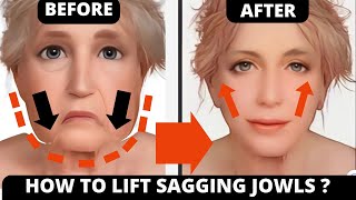 🛑 ANTIAGING FACE LIFTING EXERCISES FOR JOWLS amp LAUGH LINES  SAGGY SKIN CROWS FEET FOREHEAD [upl. by Aseen483]