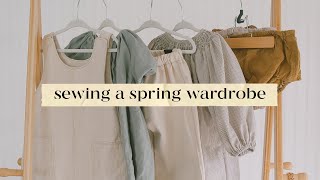 Sewing A Spring Wardrobe For My Daughter  DIY Childrens Clothes [upl. by Cope]