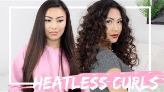 How to Big Heatless Overnight Curls that will last ALL day [upl. by Aschim]