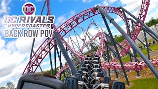 DC Rivals Hypercoaster Back Row POV Warner Bros Movie World Australias Largest Roller Coaster [upl. by Curran641]