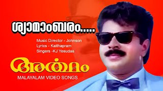 Shyaamaambaram Neele  Artham Malayalam Movie Song  Mammootty  Saranya1989 [upl. by Almita]