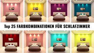 Top 25 Schlafzimmer Wandfarbe Ideen 2024  Schlafzimmer streichen  Wandfarbe richtig wählen [upl. by Lewendal]