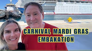 Carnival Mardi Gras  Embarkation and First Sea Day [upl. by Goraud]