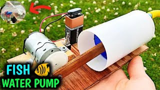 How to make a fish air water pump  fish air water pump at home [upl. by Avon]