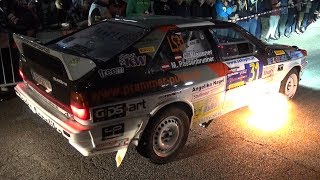 Rally Legend 2018 Day 1  ANTILAG Launch Controls amp LOUD BANGS by Night [upl. by Enirehs]